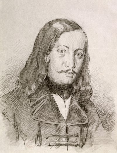 Theophile Gautier by Celestin Francois Nanteuil